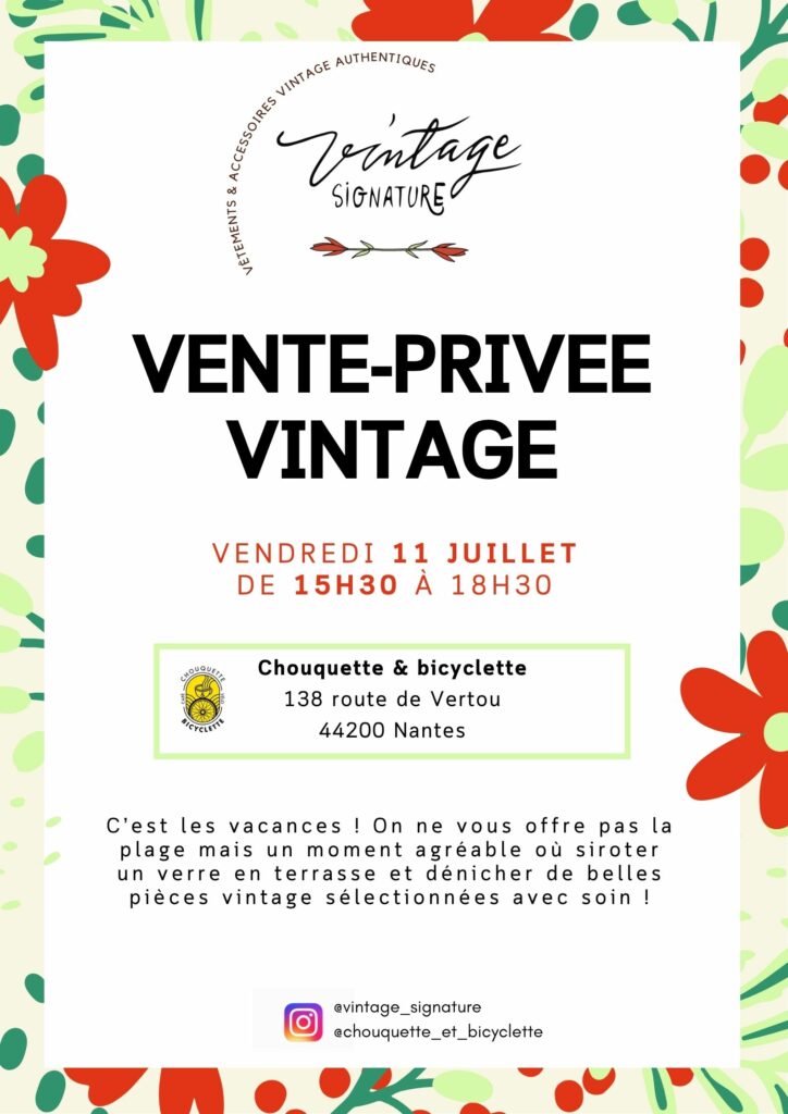 vente privee vintage 11 juillet 2025
